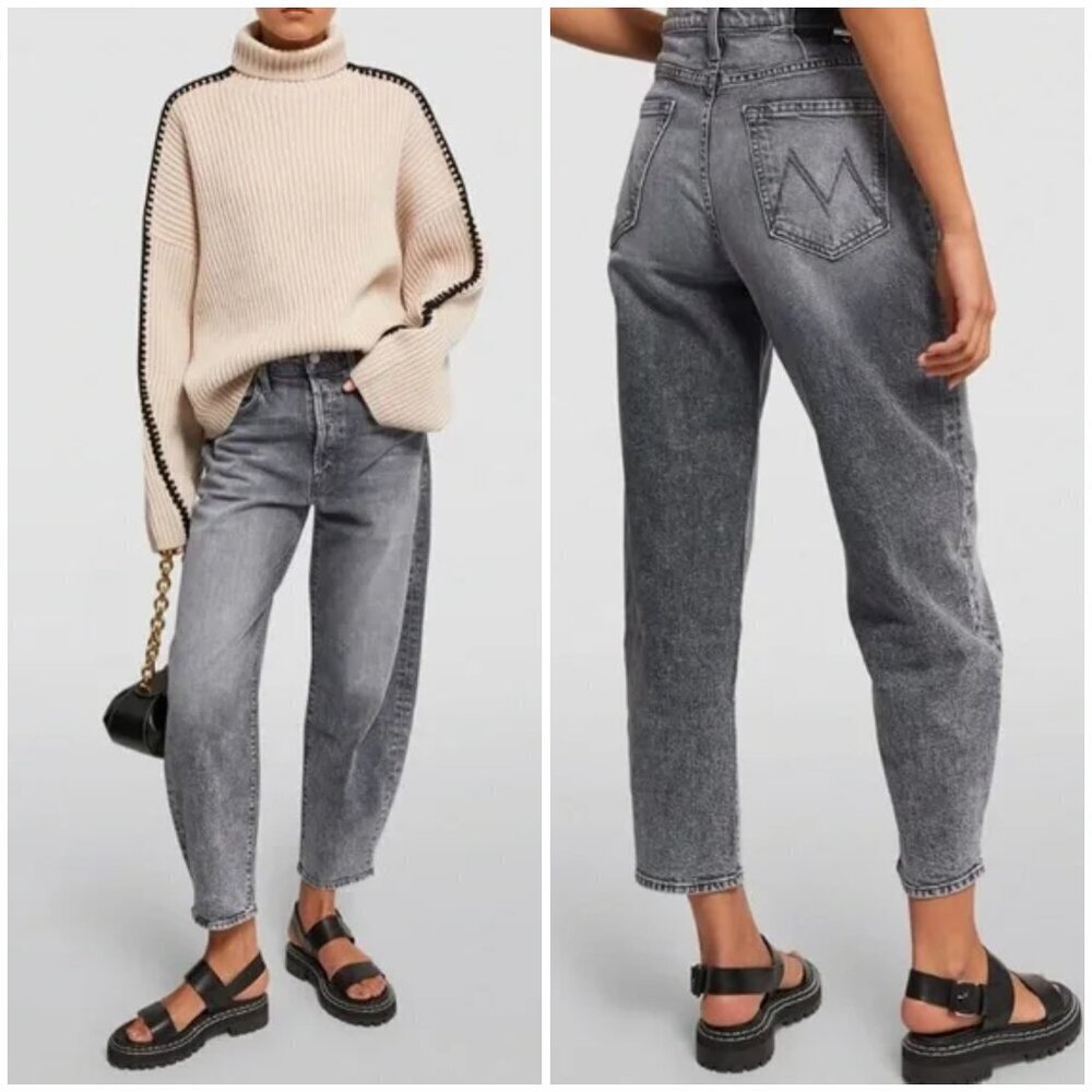 💕MOTHER SUPERIOR💕 The Curbside Ankle Jeans ~ Dancing Shadow Grey 29 NWOT